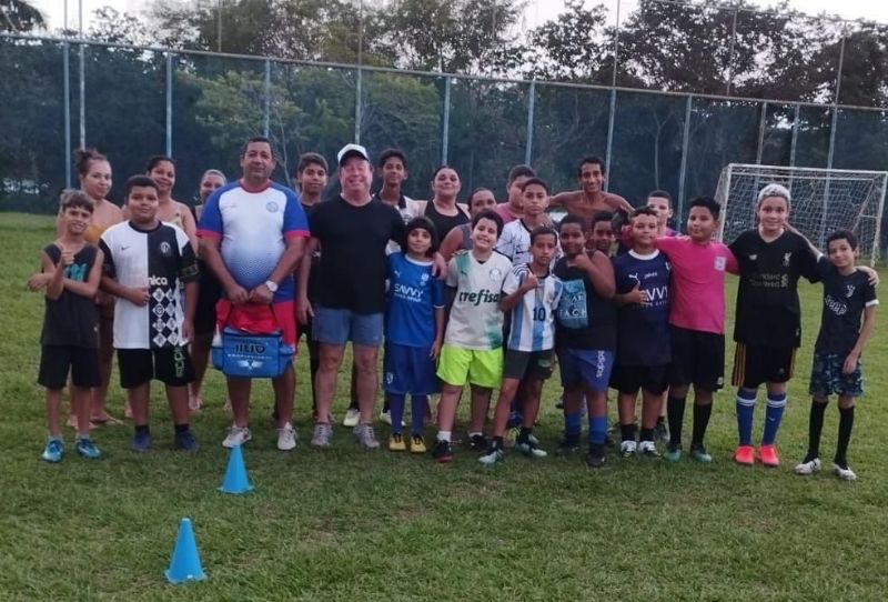 Toninho Marinho, Presidente do Projeto Castilho, Apoia o Projeto Jupiá de Futebol Society em Castilho - Divulgação