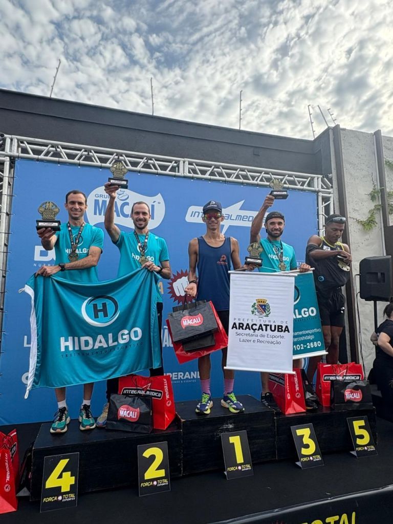 Atletas de Araçatuba brilham na Corrida de Rua “Força Total” com pódios em diversas categorias - Atletas de Araçatuba se destacam na 3ª Corrida de Rua Força Total