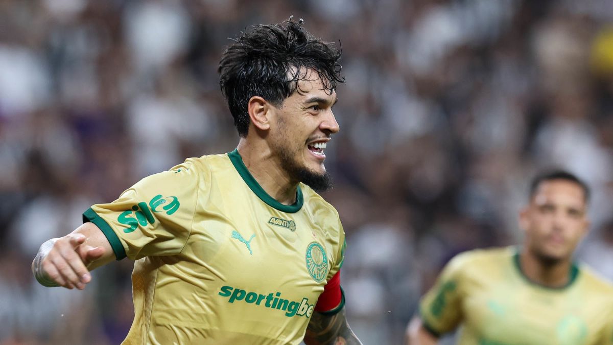 Vasco x Palmeiras: onde assistir ao vivo, horário e detalhes do jogo deste domingo (4) pelo Brasileirão - Gustavo Gómez, da SE Palmeiras, comemora seu gol contra a equipe do Ceará SC, durante partida válida terceira fase, da Copa do Brasil, na Arena Castelão.