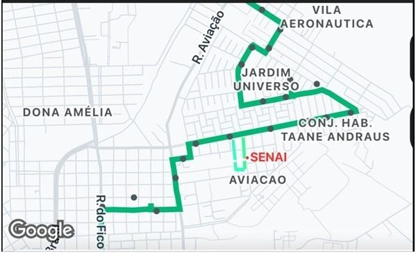 Araçatuba altera itinerário da linha 111 para atender região do Senai no Bairro Aviação - TUA altera itinerário da linha 111 a partir de segunda-feira