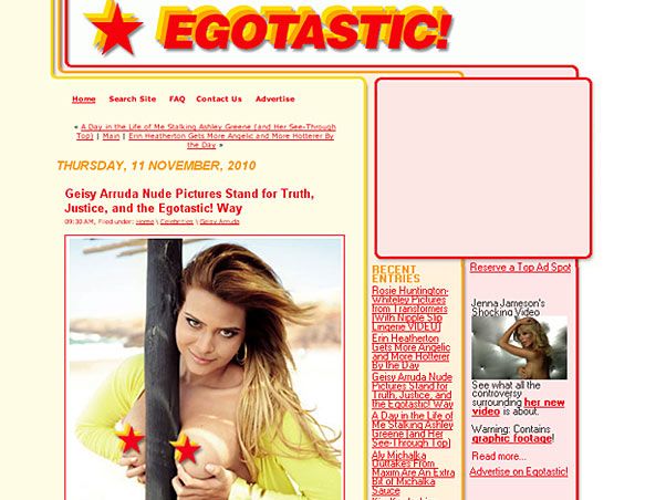 Geisy Arruda é destaque em site internacional  - 