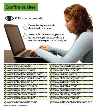 Procon lista sites que não entregam produtos - Procon lista sites que não entregam produtos -