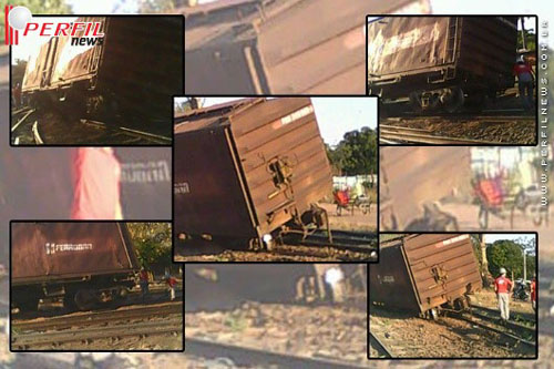 ALL: Descarrilamento criminoso provoca prejuízos de até R$ 100 mil - ALL: Descarrilamento criminoso provoca prejuízos de até R$ 100 mil -