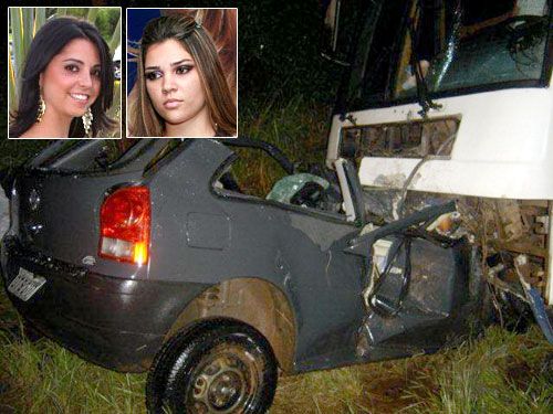 Advogada e estudante de Araçatuba morrem em acidente em Parapuã - Fotos: Polícia Rodoviária/Divulgação e Facebook