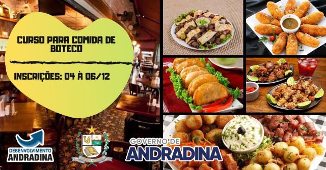 Inscrições para curso gratuito de Comida de Boteco terminam nessa sexta - Com 20 vagas, o curso dará noções para aprender e aprimorar o conhecimento sobre as principais características da área