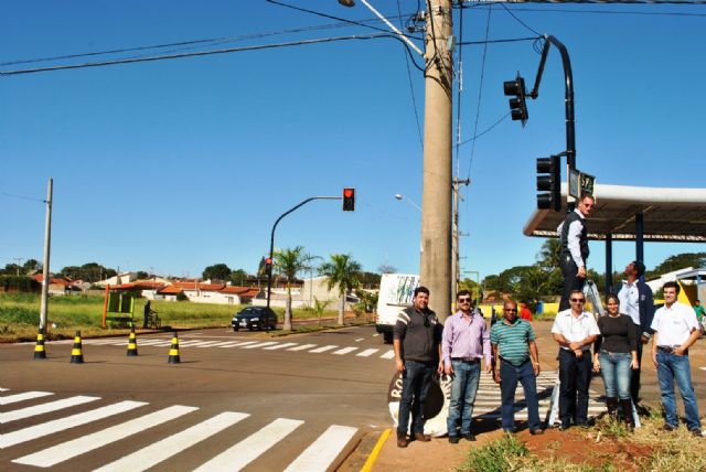 Rio Grande do Sul agora tem novo semáforo em Andradina - Foto: Divulgação/Prefeitura