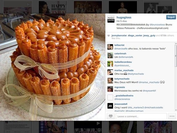 Chef do DF recebe 300 encomendas em 48 h após criar bolo de churros - 