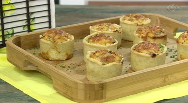 Mini Quiche de Alho-Poró - Foto: Reprodução/Band