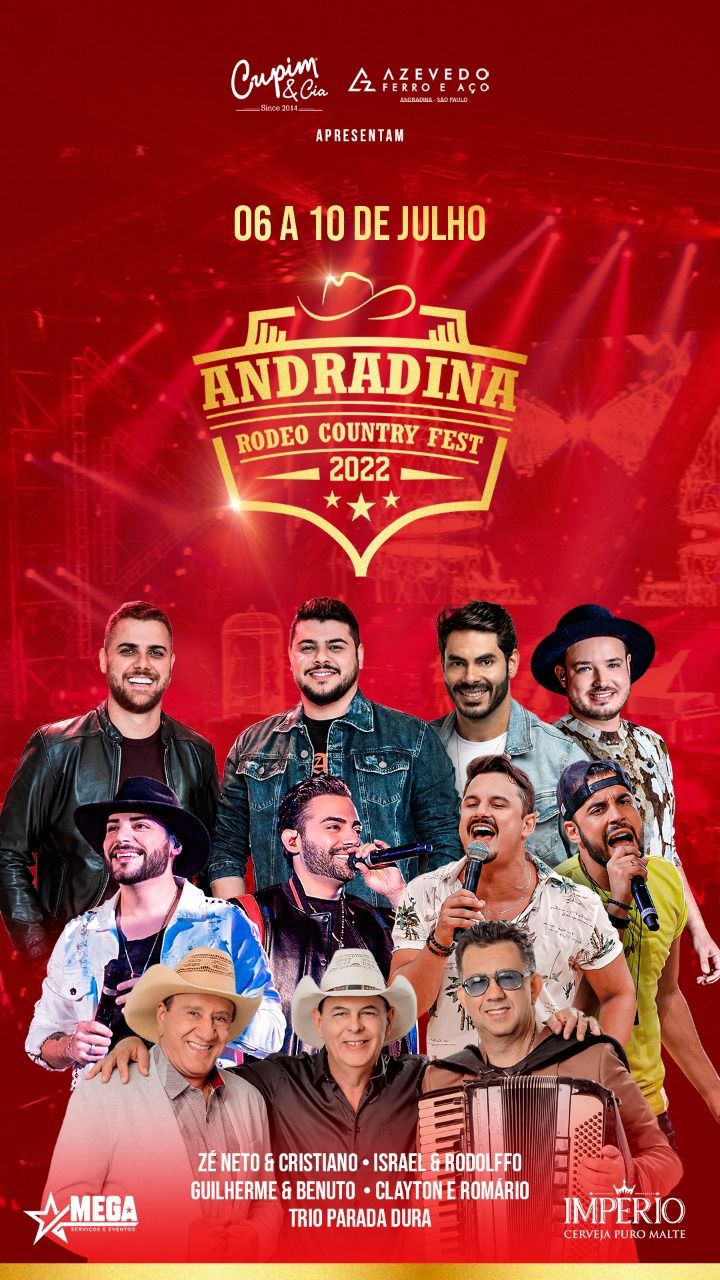 Portões abertos em Andradina em uma das maiores festa de SP - Foto: Divulgação