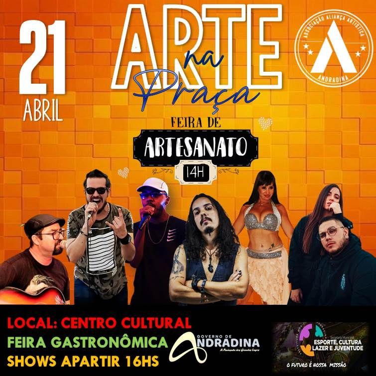 Andradina terá “Arte na Praça”, com feira de artesanato, food trucks, música e dança - Foto: Divulgação