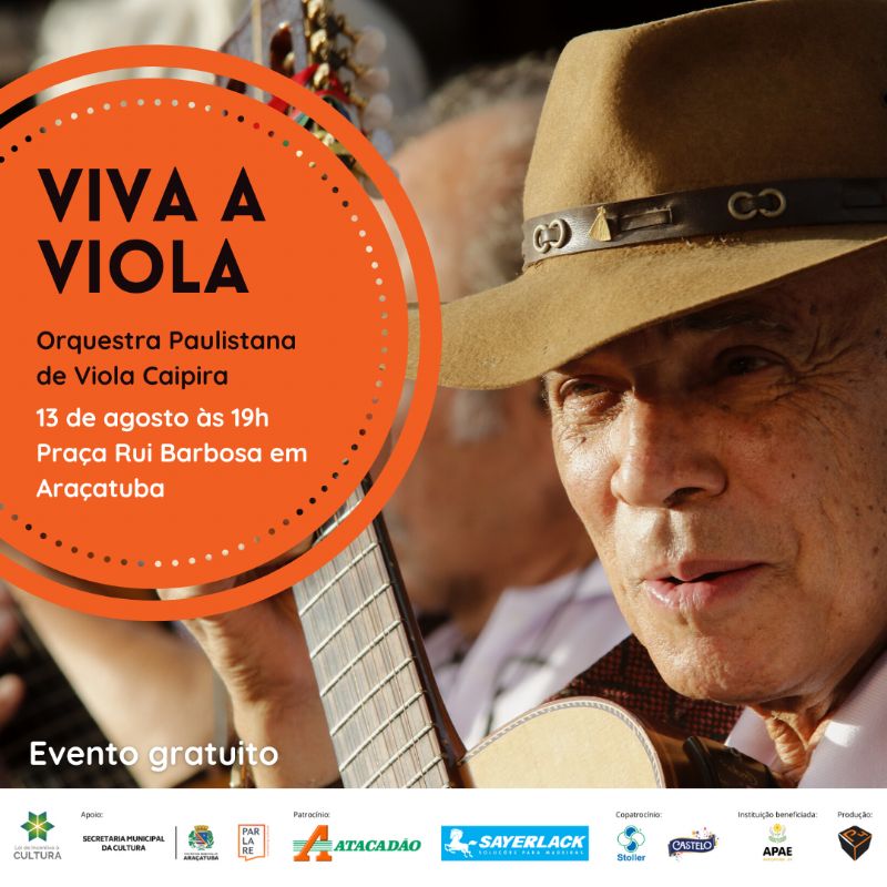 Apresentação da Orquestra Paulistana de Viola Caipira em Araçatuba - Foto: Divulgação